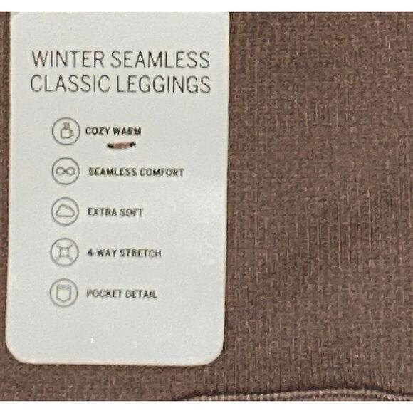 NWT Victoria's Secret Pink Winter Seamless Classic Leggings Iced Coffee Small - Picture 6 of 8